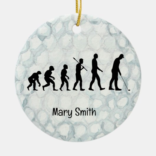 Golfer-Weihnachtsgeschenke zum Thema Golf Keramik Ornament (Vorne)