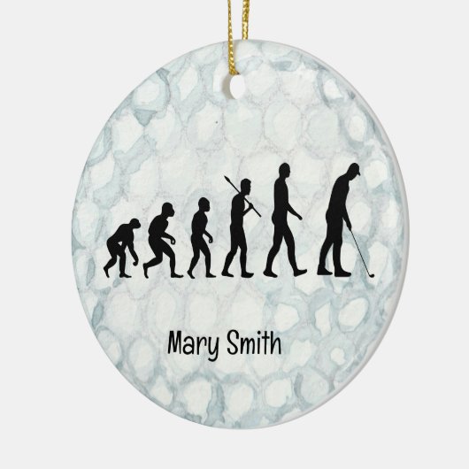 Golfer-Weihnachtsgeschenke zum Thema Golf Keramik Ornament (Links)
