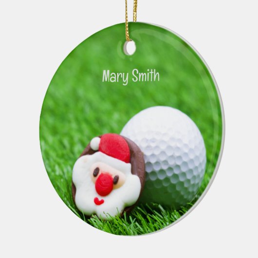 Golfer-Weihnachtsgeschenke zum Thema Golf Keramik Ornament (Links)
