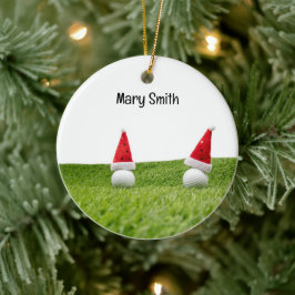 Golfer-Weihnachtsgeschenke zum Thema Golf Keramik Ornament