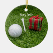Golfer-Weihnachtsgeschenke zum Thema Golf Keramik Ornament (Vorne)
