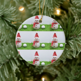 Golfer-Weihnachtsgeschenke zum Thema Golf Keramik Ornament