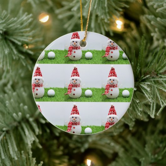 Golfer-Weihnachtsgeschenke zum Thema Golf Keramik Ornament (Baum)