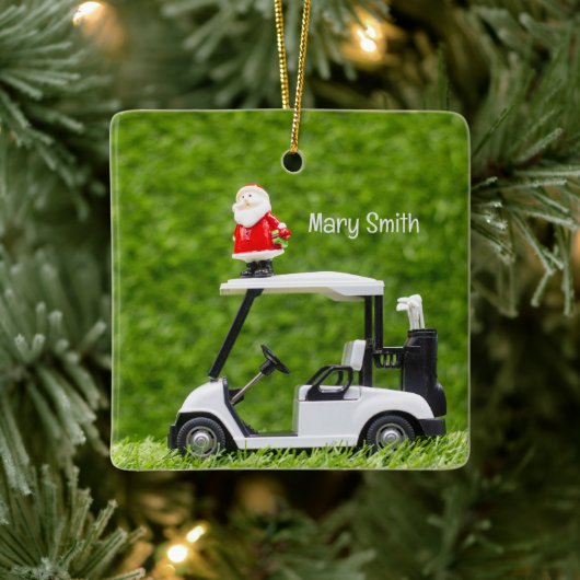 Golfer-Weihnachtsgeschenke zum Thema Golf Keramikornament (Baum)