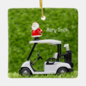 Golfer-Weihnachtsgeschenke zum Thema Golf Keramikornament (Vorderseite)