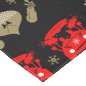 Golfer Weihnachtsurlaub Tischdecke (Schrägansicht)