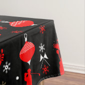 Golfer Weihnachtsurlaub Tischdecke (Beispiel)