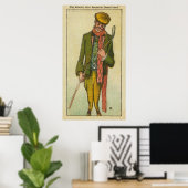 Golfer Wer einen Desaster auf den Links hatte Poster (Heimbüro)