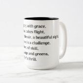 Golfer Zweifarbige Tasse (VorderseiteRechts)