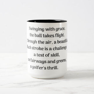 Golfer Zweifarbige Tasse