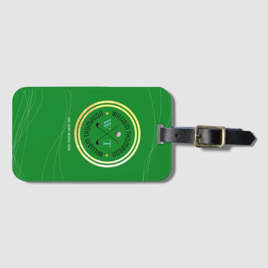 Golferfahrung Gepäckanhänger (Vorderseite (Horizontal))