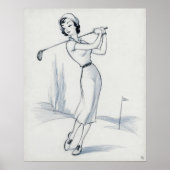 Golferin Archivprint Poster (Vorne)