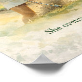 Golferin spielt Golf Poster (Ecke)