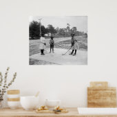 Golferinos African American Children Golf c1905 Poster (Küche)