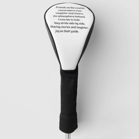 Golferkitzel Golf Headcover (Vorderseite)