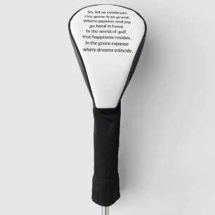 Golferkitzel Golf Headcover