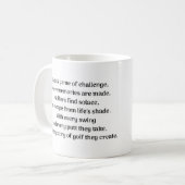 Golferkitzel Kaffeetasse (Vorderseite Links)