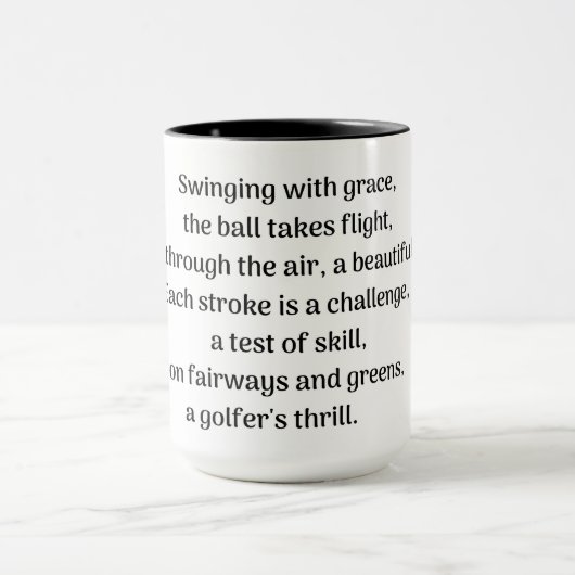 Golferkitzel Tasse (Zentrum)
