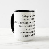 Golferkitzel Tasse (Vorderseite Links)
