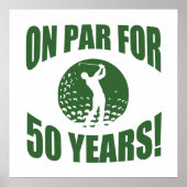 Golfers 50. Geburtstag Poster (Vorne)