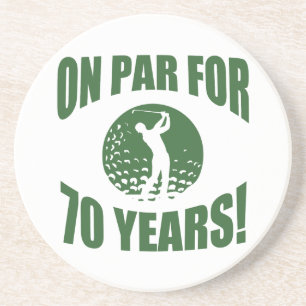 Golfers 70. Geburtstag Getränkeuntersetzer