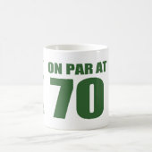 Golfers 70. Geburtstag Kaffeetasse (Mittel)