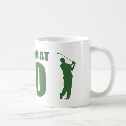 Golfers 70. Geburtstag Kaffeetasse (Rechts)