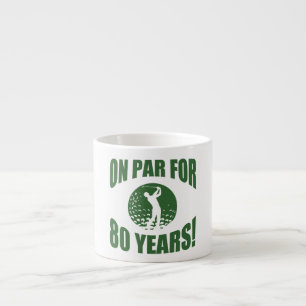 Golfers 80. Geburtstag Espressotasse