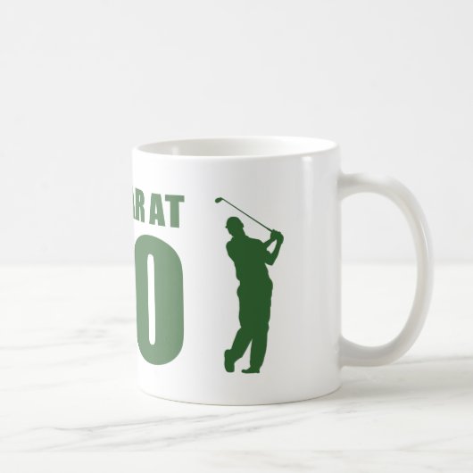 Golfers 80. Geburtstag Kaffeetasse (Rechts)