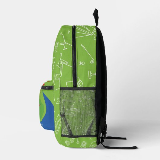 Golfers Bedruckter Rucksack (Rechts)