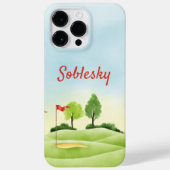 Golfers Custom iPhone 14 Pro Max Case (Rückseite)