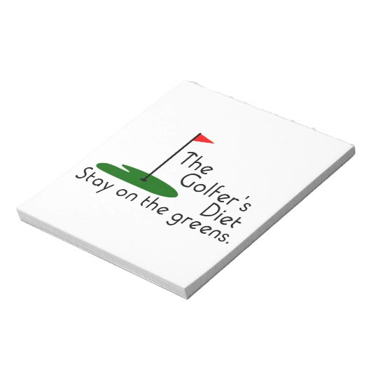 Golfers Diät Notizblock (Rotiert)