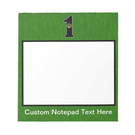 Golfer's Dream - Loch in eins! Notizblock (Vorderseite)