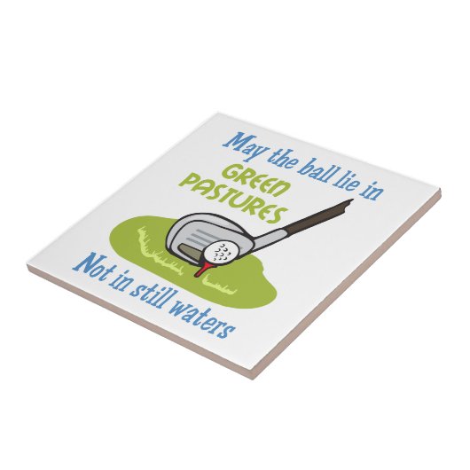 Golfers Gebet Fliese (Seite)