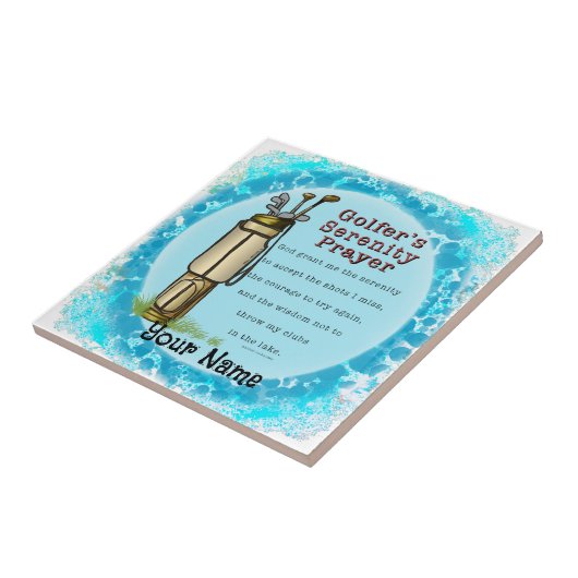 Golfers Gebet Fliese (Seite)