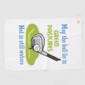 Golfers Gebet Golfhandtuch (Horizontal)