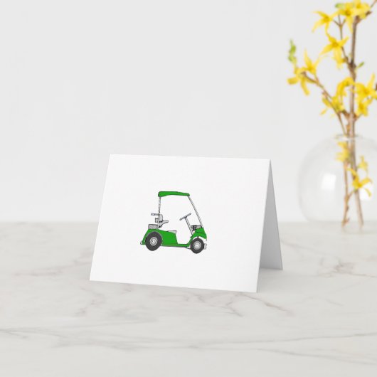 Golfers Geburtskarte Karte (Gelbe Blume)