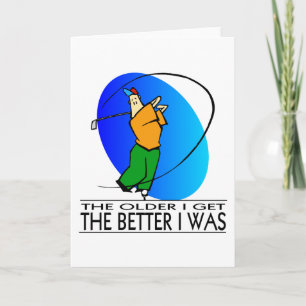 Golfers Geburtstag Karte