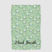 Golfers Geburtstag & Osterurlaub Golfhandtuch (Vorderseite)