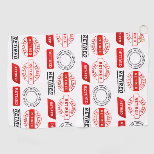 Golfers Geschenk! Fun Retirement Golf Handtuch (Horizontal)