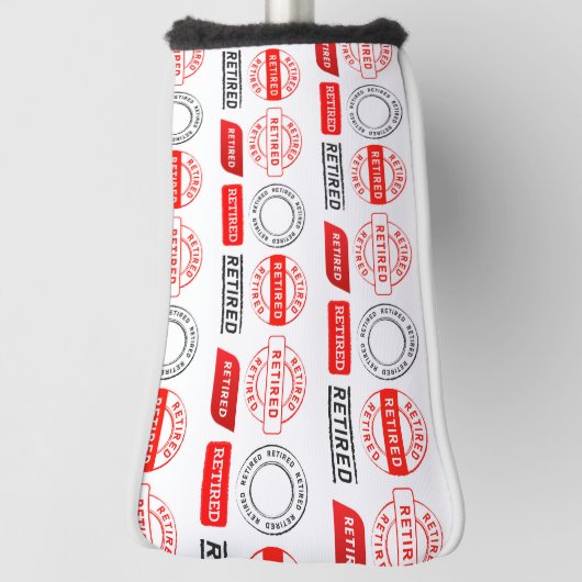 Golfers Geschenk! Fun Retirement Putter Golf Headcover (Rotieren 90)