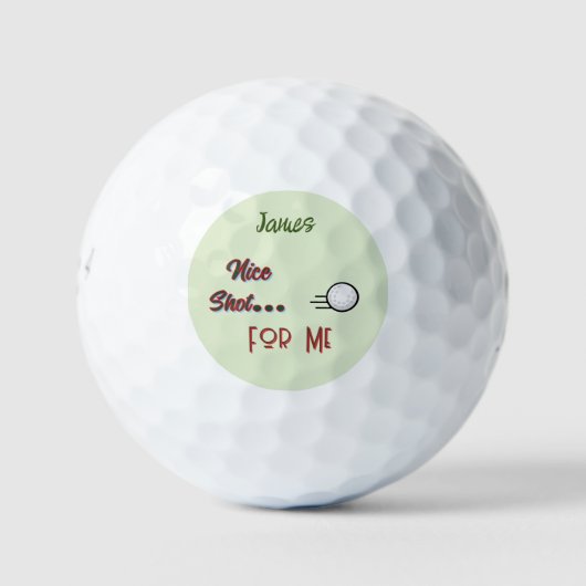 Golfer's Gift -Name/ Initial  Golfbälle (Vorderseite)