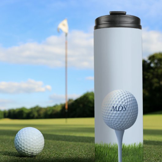 Golfers Golf-Thema Ablenkung von den grünen Sporta Thermosbecher