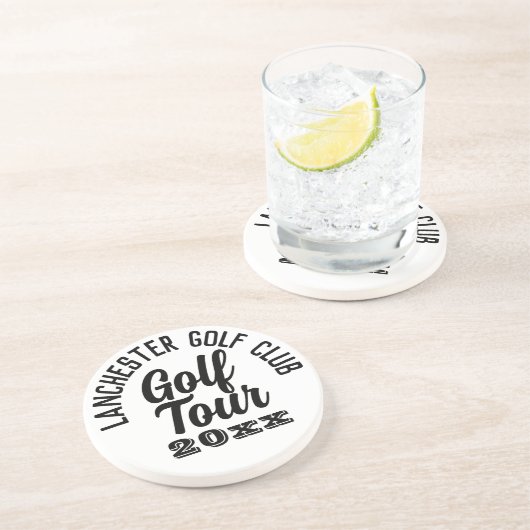 Golfers Golf Tour Untersetzer (Seite)
