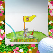 Golfer's Happy Birthday Grußkarte Karte