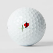 Golfer's Heartbeat Golf Balls Golfball (Vorderseite)