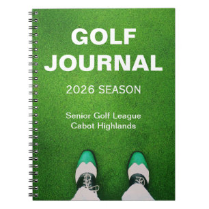 Golfers individuelles persönliches Golf-Tagebuch Notizblock