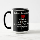 Golfers Instructions Spaß Tasse (Links)