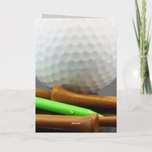 Golfers Karte (Rückseite)