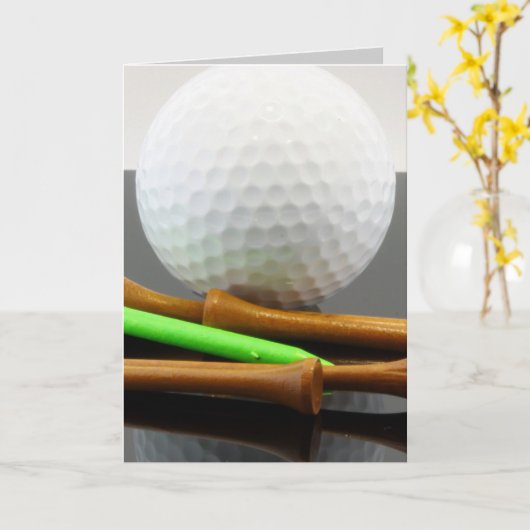 Golfers Karte (Gelbe Blume)